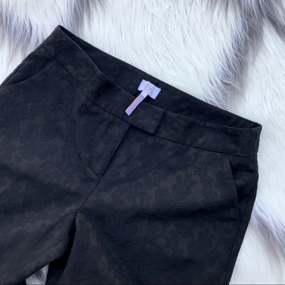 Laundry / Shelli Segal Black embroidered pants - Picture 3 of 5